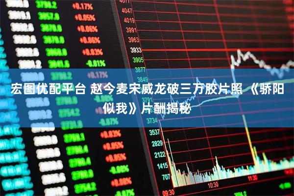 宏图优配平台 赵今麦宋威龙破三万胶片照 《骄阳似我》片酬揭秘