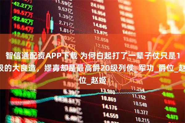 智信通配资APP下载 为何白起打了一辈子仗只是16级的大良造，嫪毐却是最高爵20级列侯_军功_爵位_赵姬