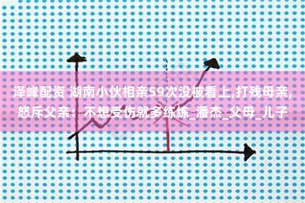 泽峰配资 湖南小伙相亲59次没被看上,打残母亲,怒斥父亲：不想受伤就多练练_潘杰_父母_儿子