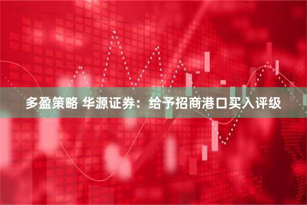 多盈策略 华源证券：给予招商港口买入评级
